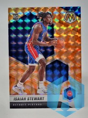 Isaiah Stewart Rookie 2020-21 Mosaic Orange Reactive Prizm #223 RC Pistons